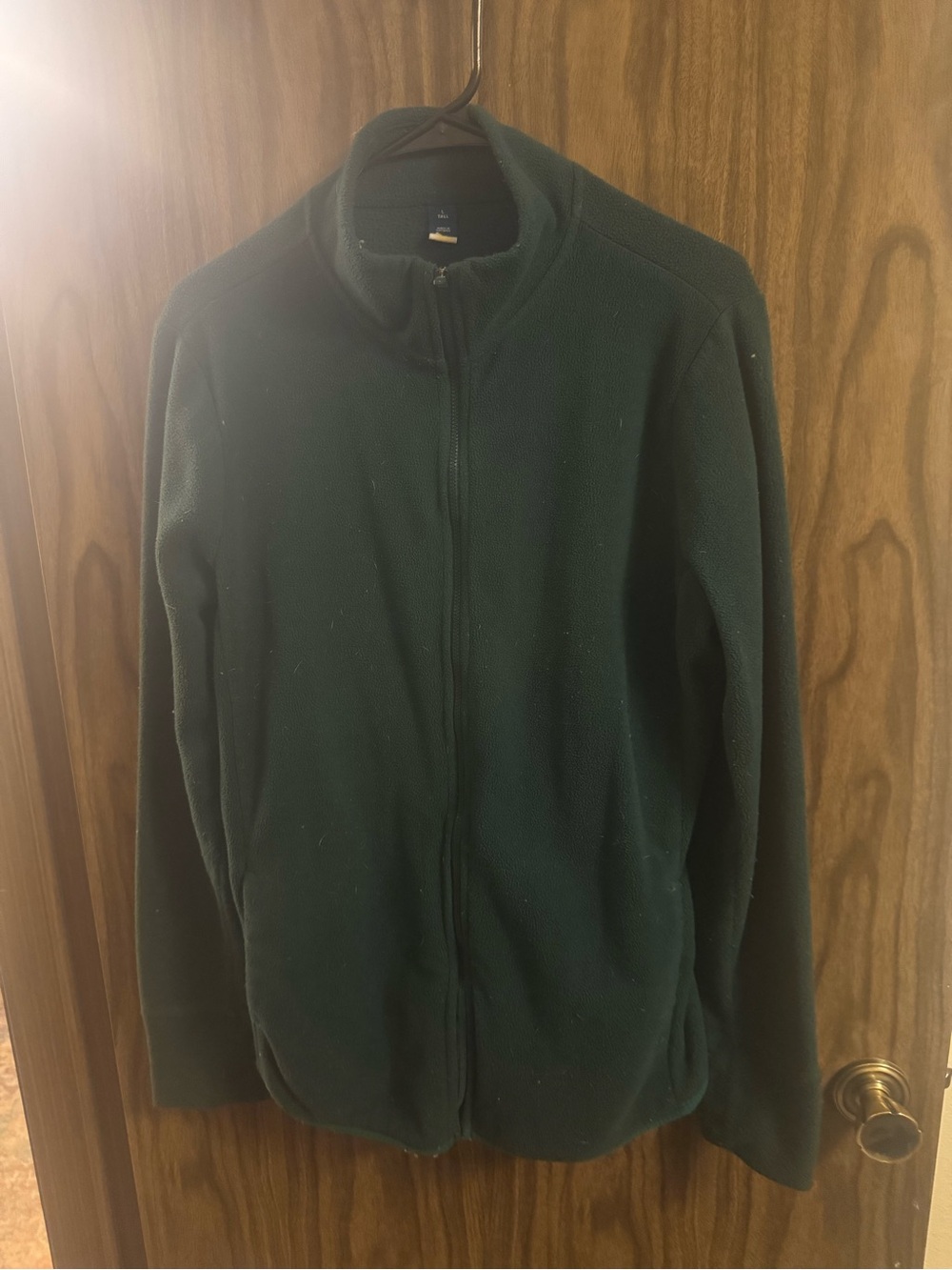 TALL Women’s Old Navy Full‑Zip Dark Green Fleece Sweater